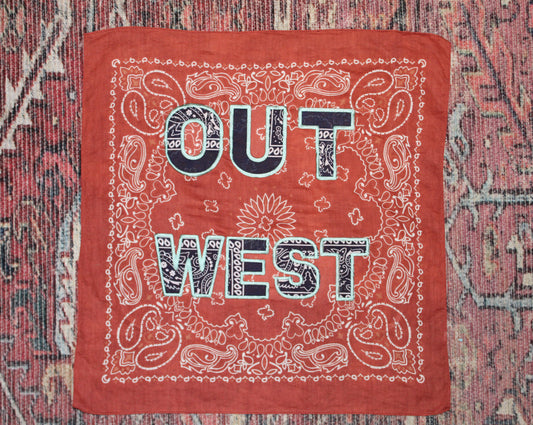 Out West Embroidered Bandana