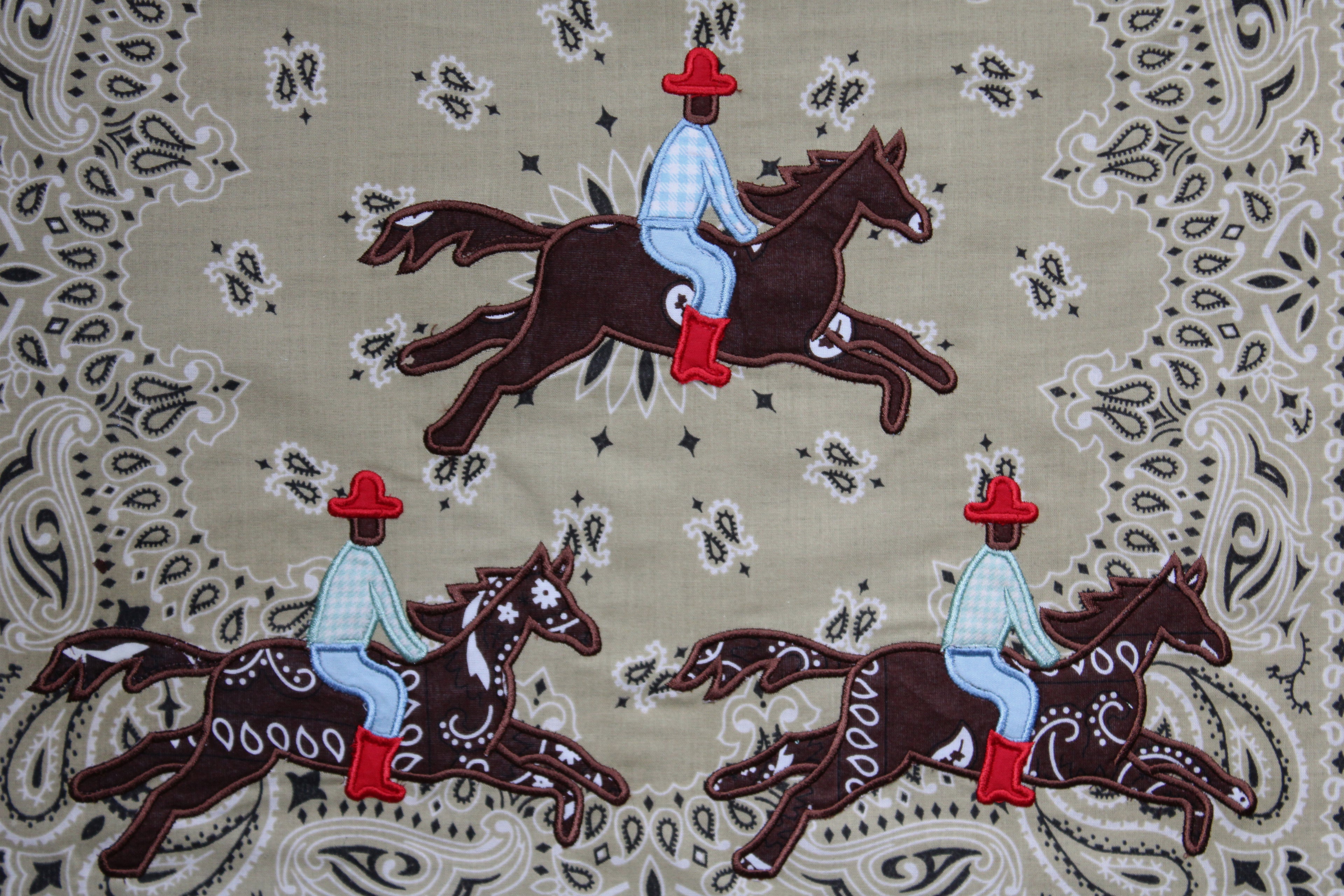 Should've Been A Cowboy Embroidered Bandana