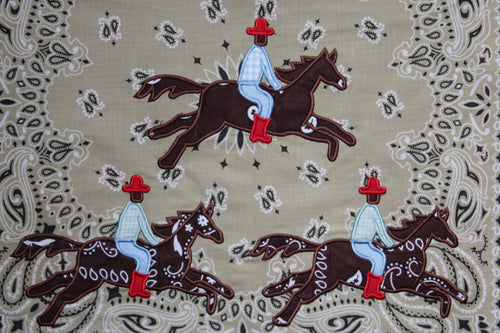 Should've Been A Cowboy Embroidered Bandana