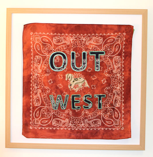 Out West Embroidered Horse Bandana