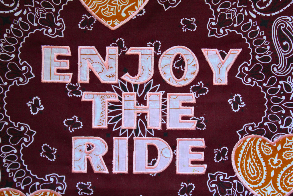 ENJOY THE RIDE MAROON, ORANGE, PINK
