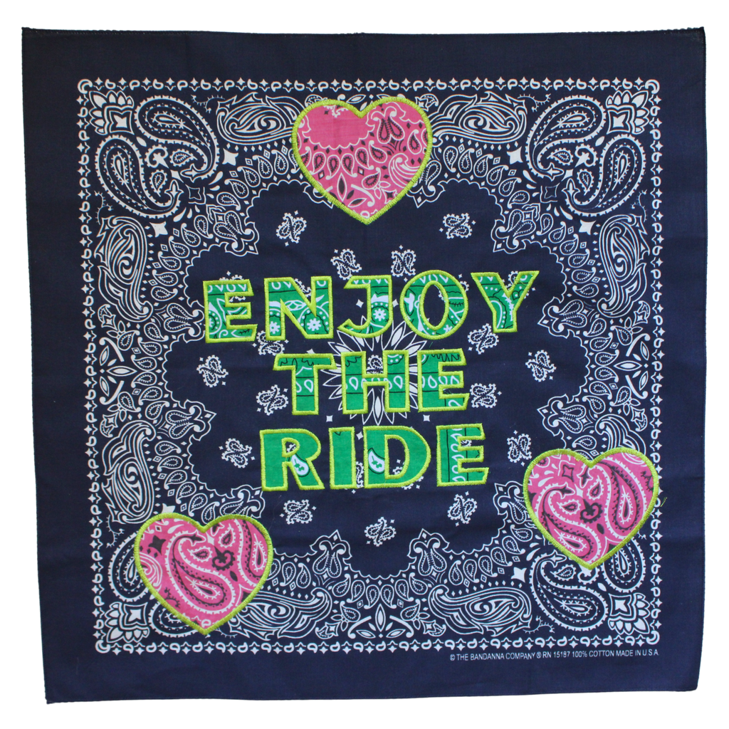 ENJOY THE RIDE NAVY, GREEN, PINK