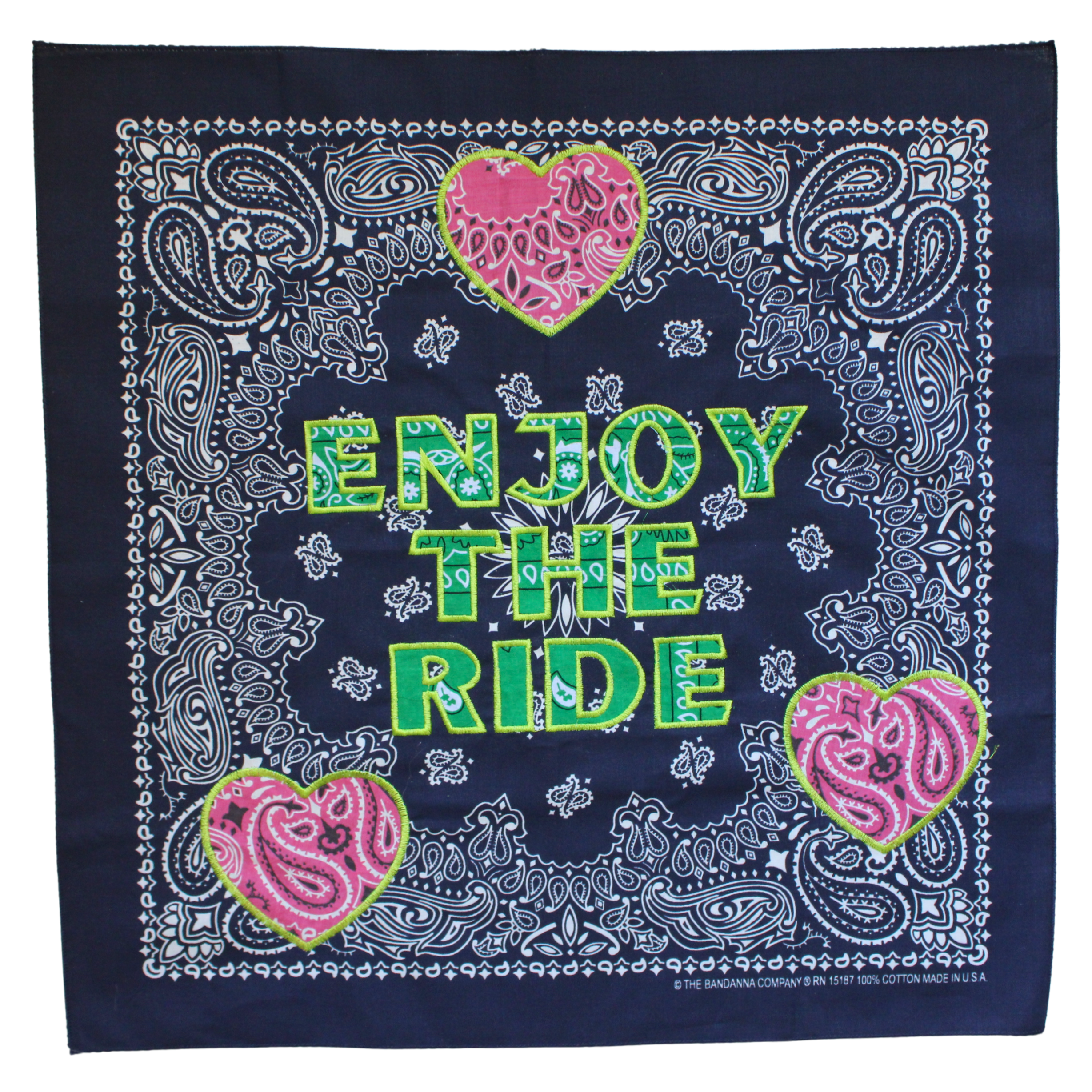 ENJOY THE RIDE NAVY, GREEN, PINK