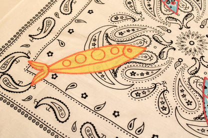 Fish Embroidered Bandana