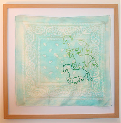 Triple Galloping Horses Bandana