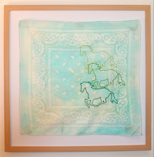 Triple Galloping Horses Bandana