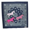 Navy Pink Horses