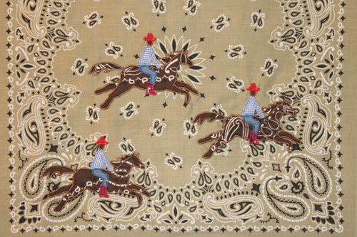 Should've Been A Cowboy Embroidered Bandana