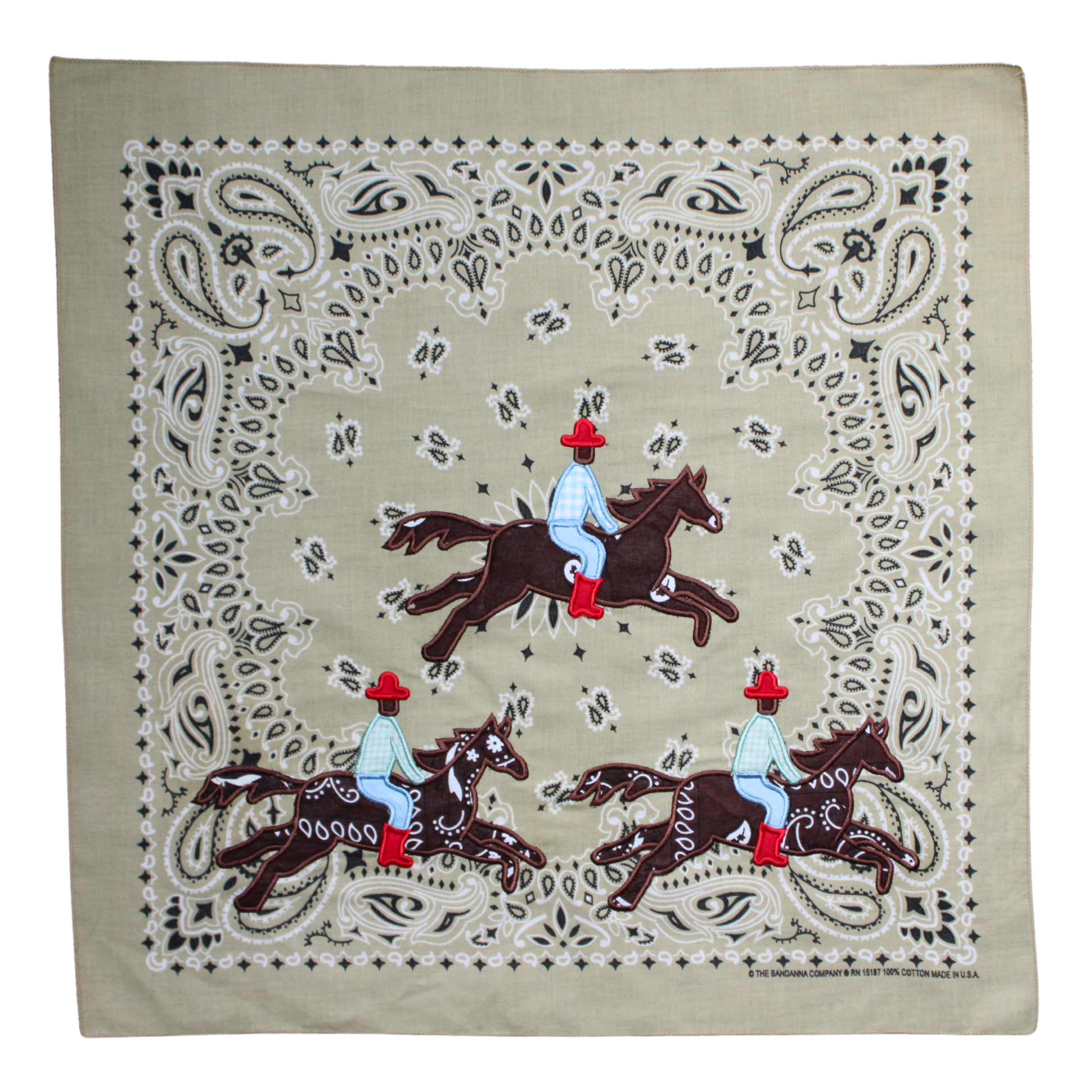 Should've Been A Cowboy Embroidered Bandana