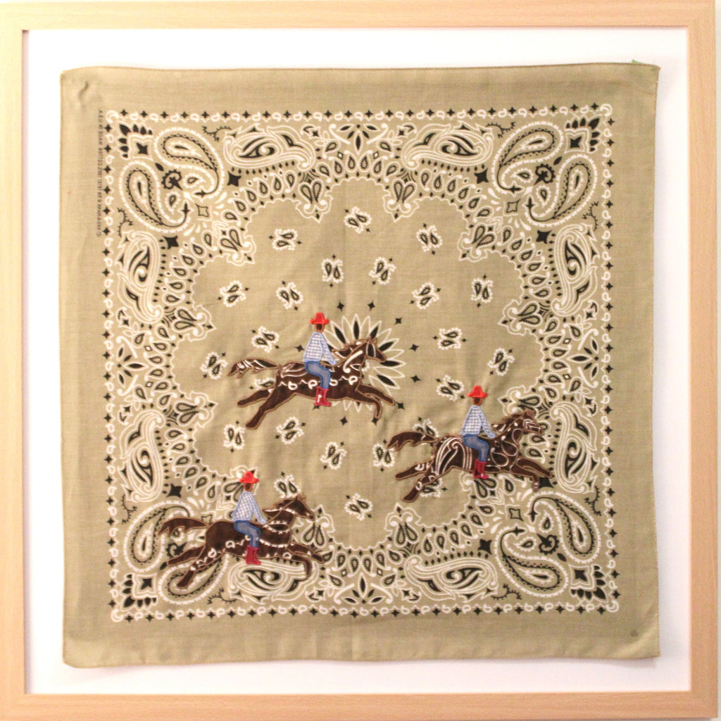 Should've Been A Cowboy Embroidered Bandana