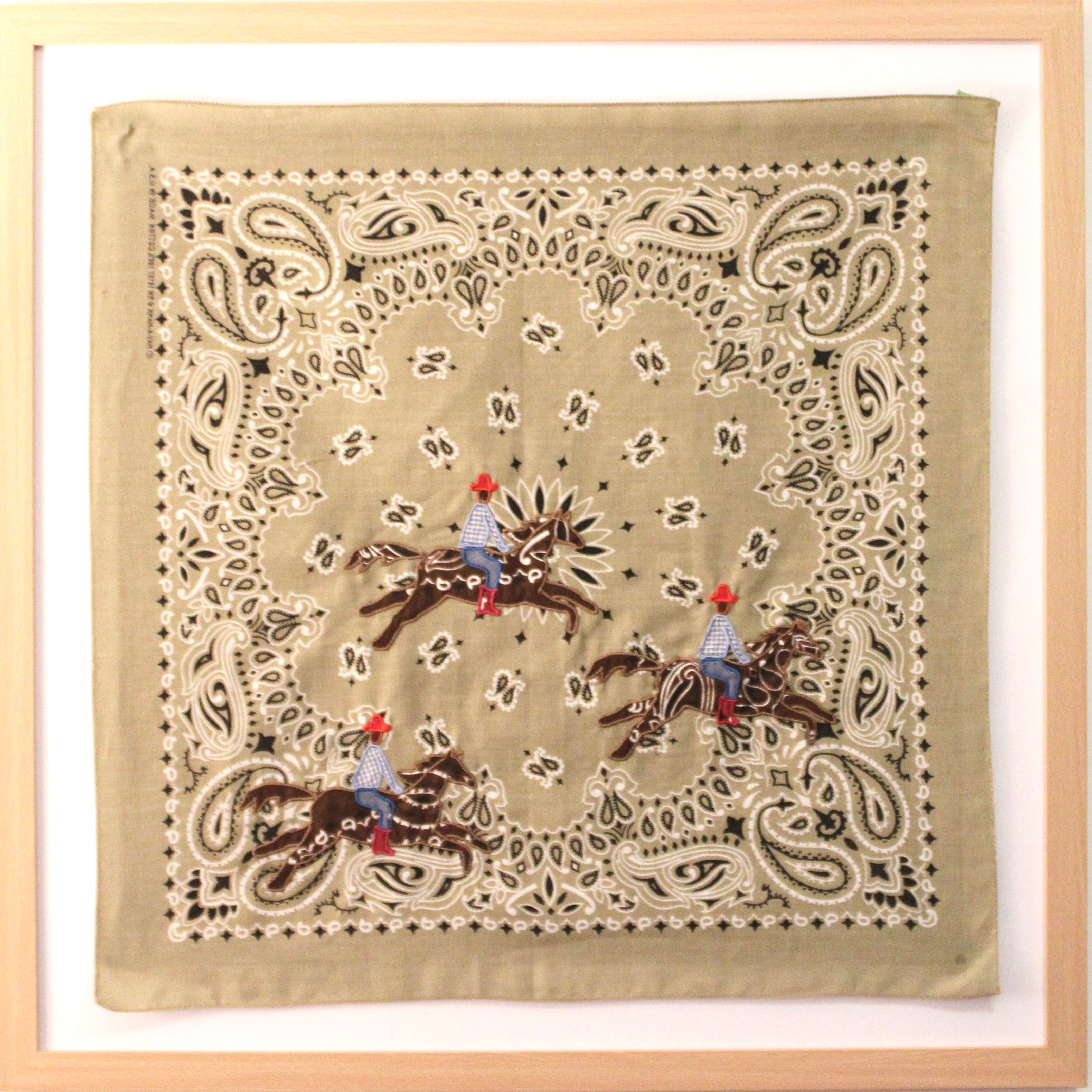 Should've Been A Cowboy Embroidered Bandana