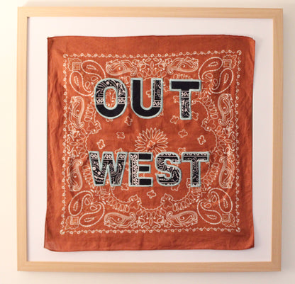 Out West Embroidered Bandana