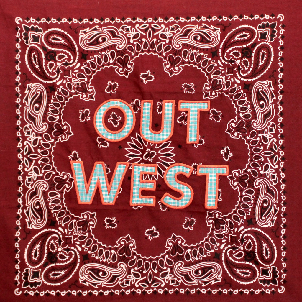 Out West Plaid Maroon/Blue