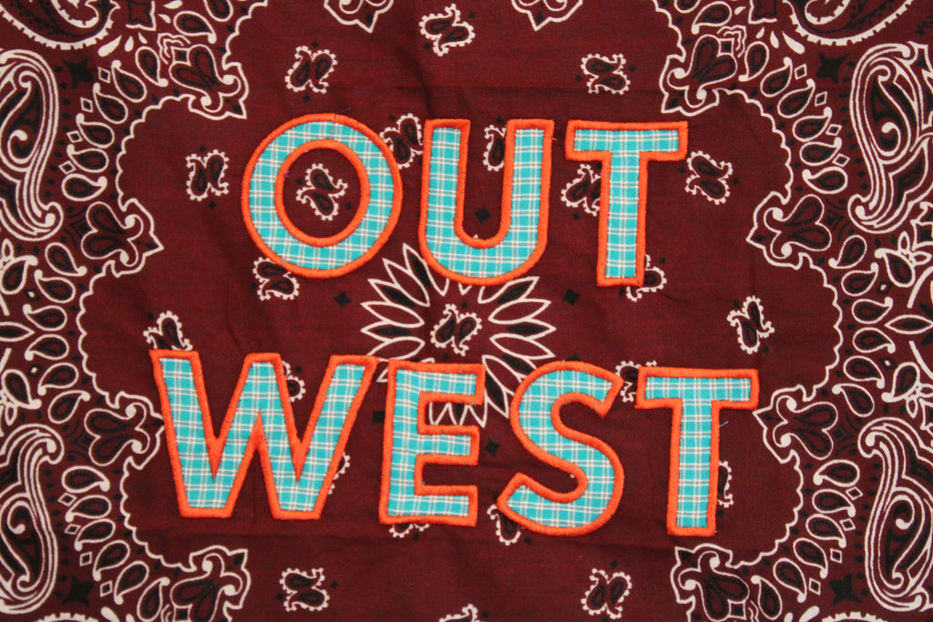 Out West Plaid Maroon/Blue