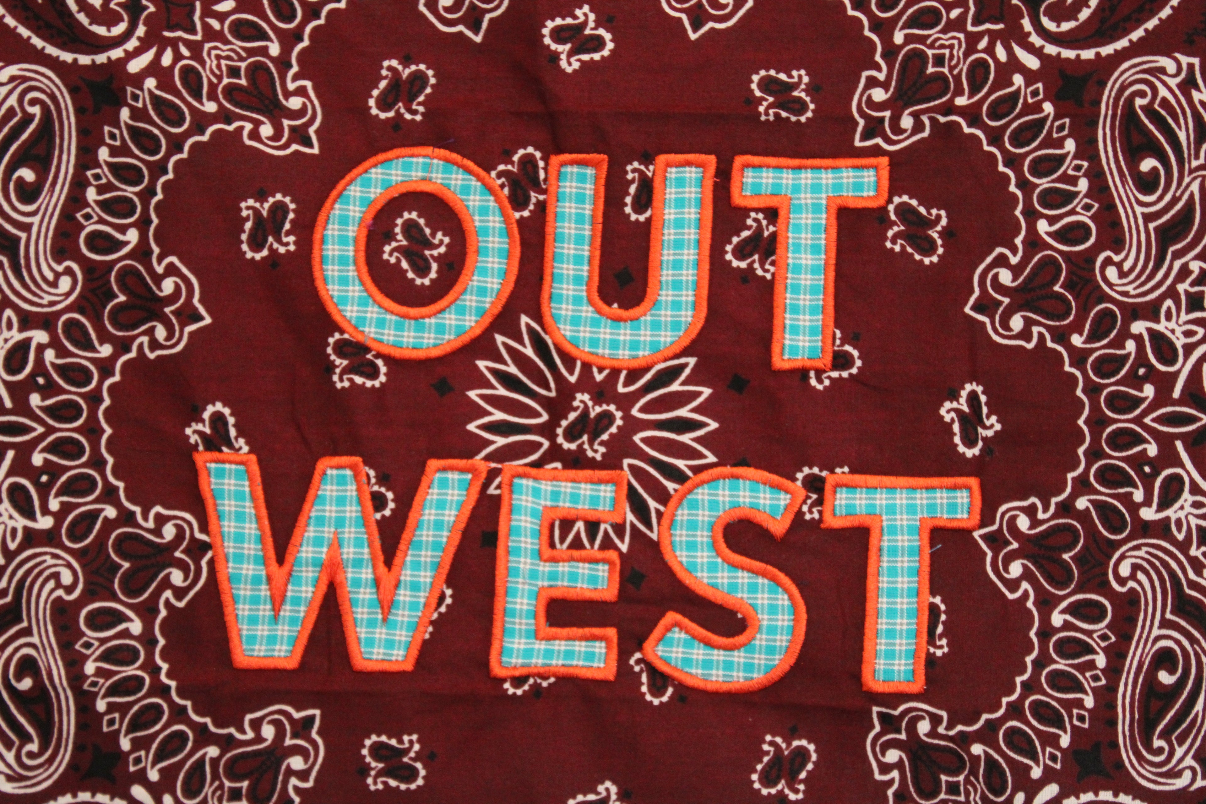 Out West Plaid Maroon/Blue