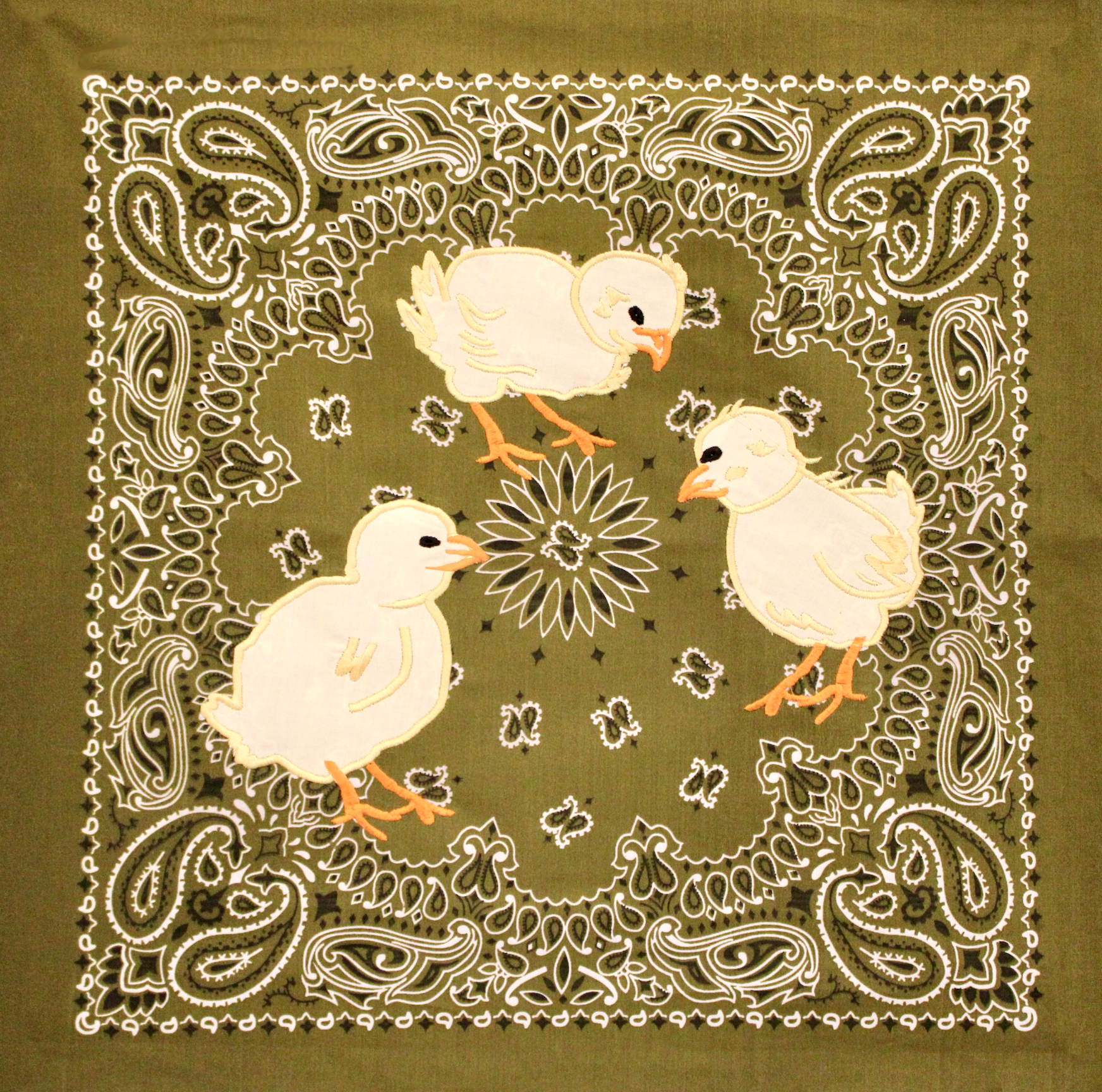 Baby Chicks Olive Bandana