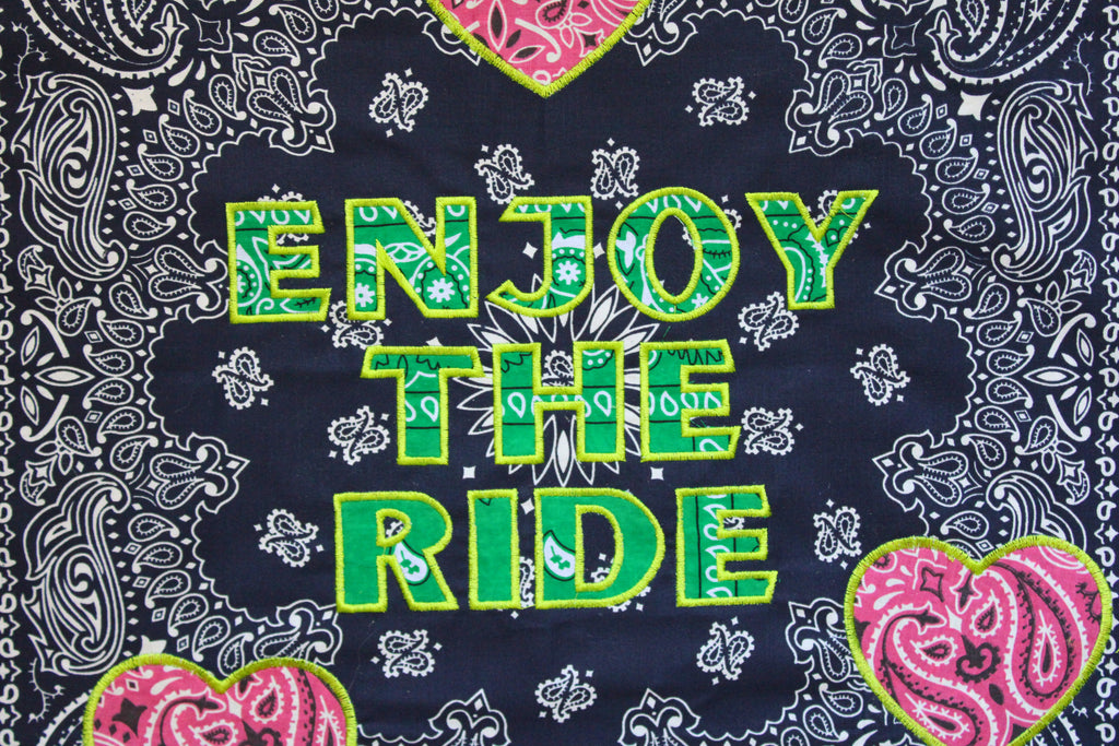ENJOY THE RIDE NAVY, GREEN, PINK