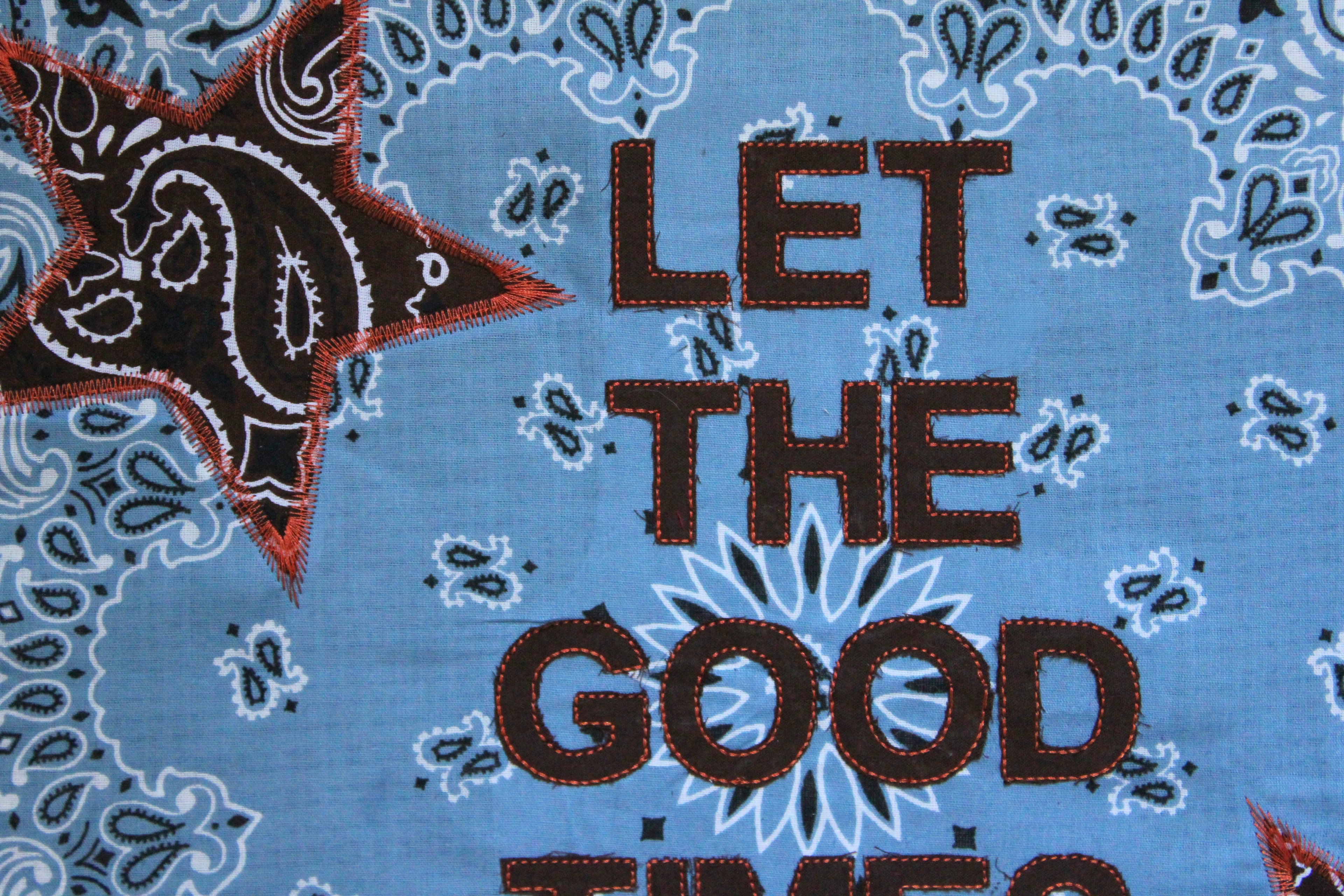 LET THE GOOD TIMES ROLL Blue & Brown